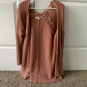 Pinkish cardigan
